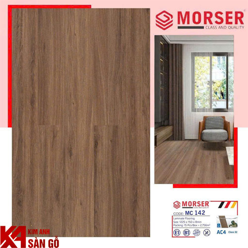 Sàn Gỗ Công Nghiệp 8MM MORSER MC-142